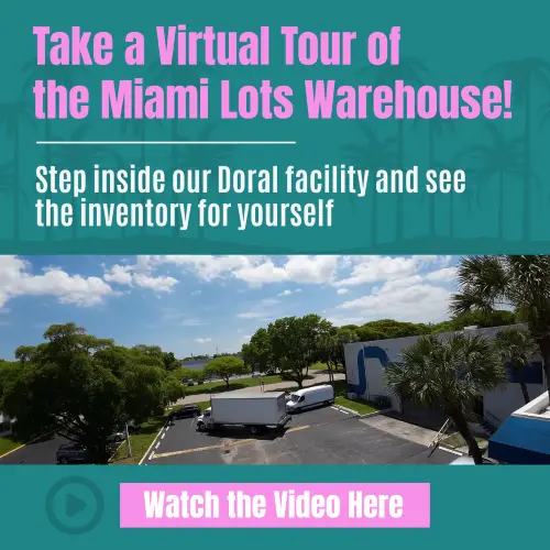 Watch the Virtual Tour of the Miami Lots Warehouse in Doral, Florida!