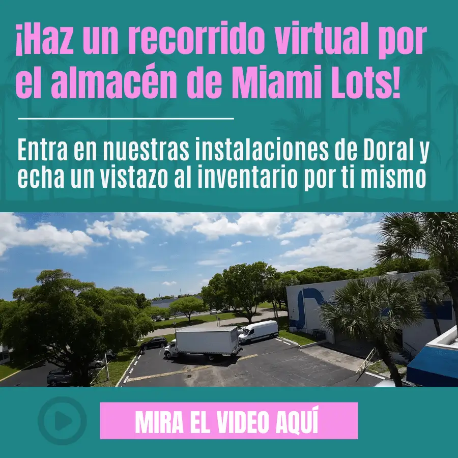 ¡Echa un vistazo a la visita virtual del almacén de Miami Lots en Doral, Florida!