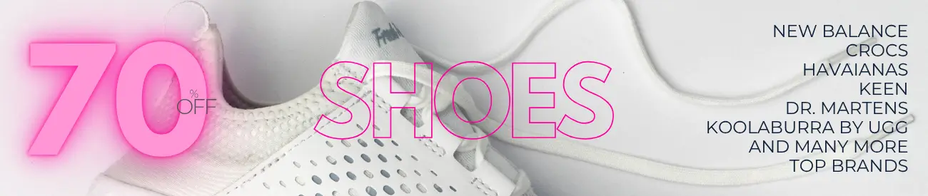 70% OFF BIG SHOE(S) SALE: New Balance, Keen, Koolaburra by UGG, Crocs, Dr. Martens & many more Top Brands.