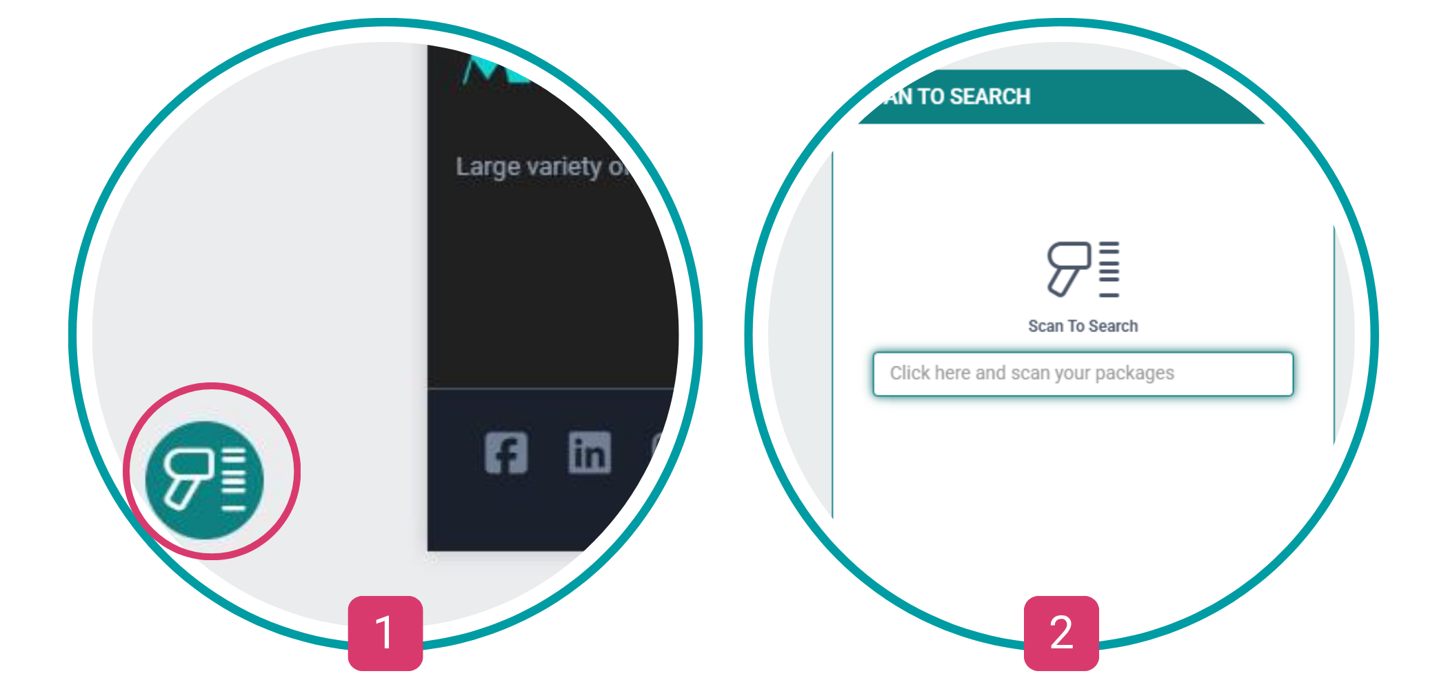 Escanee sus entregas